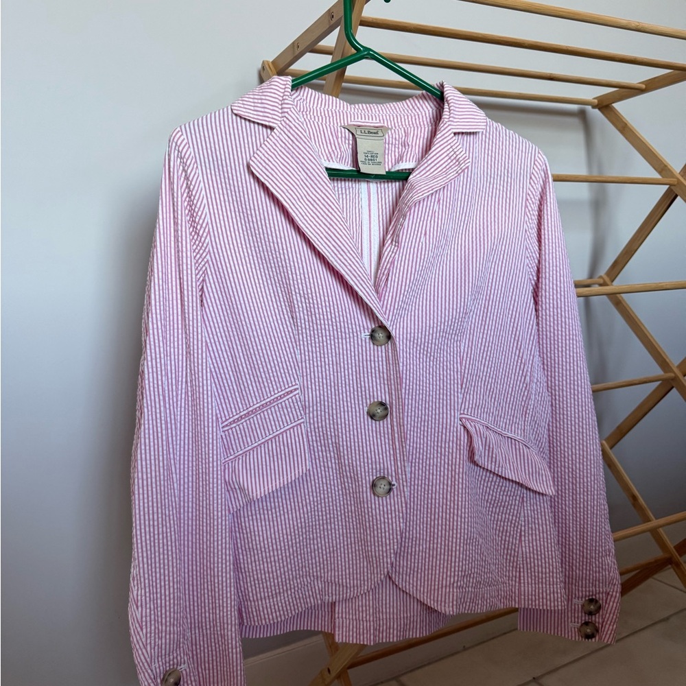 Vintage L.L. Bean Pink & White Blazer (M/L)